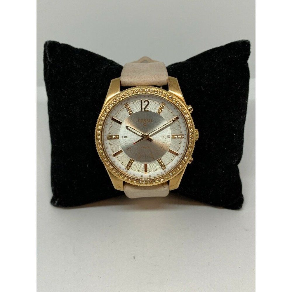 Fossil Q FTW5016 Unisex Blush Leather Analog White